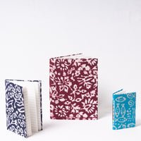 Batik Print Fabric Cover Notebooks