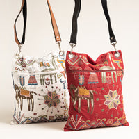 Kantha Embroidery Sling Bags