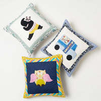 Quilted Applique Cushion Covers