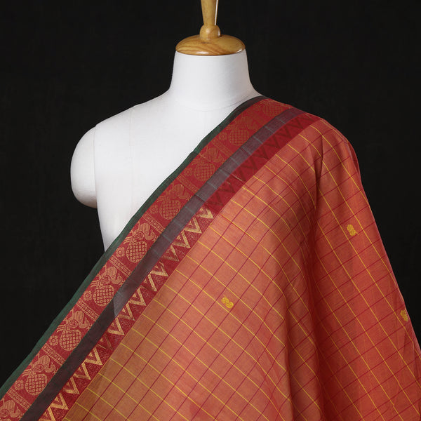 Pink - Kanchipuram Cotton Precut Fabric (1.5 Meter)