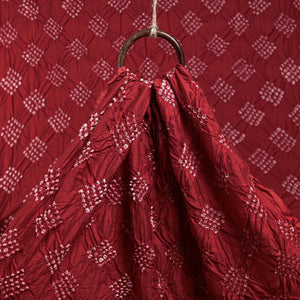 Kutch Bandhani Tie-Dye Chanderi Silk Fabric