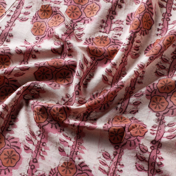 Vanaspati Hand Block Printed Cotton fabric iTokri आई.टोकरी