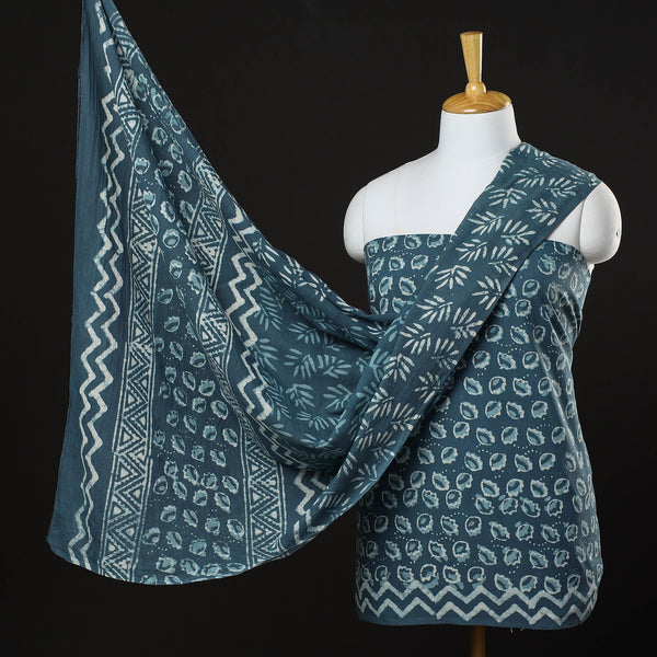 Chitra Green Bagru Dress Material main image 0