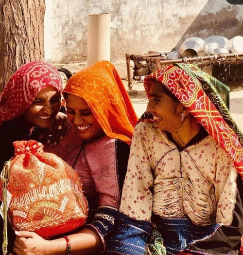 women artisan in village Rajasthan