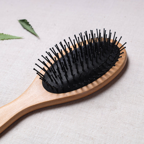 Buy Wooden Square Hair Brush For Perfect Hair Styling with Nylon