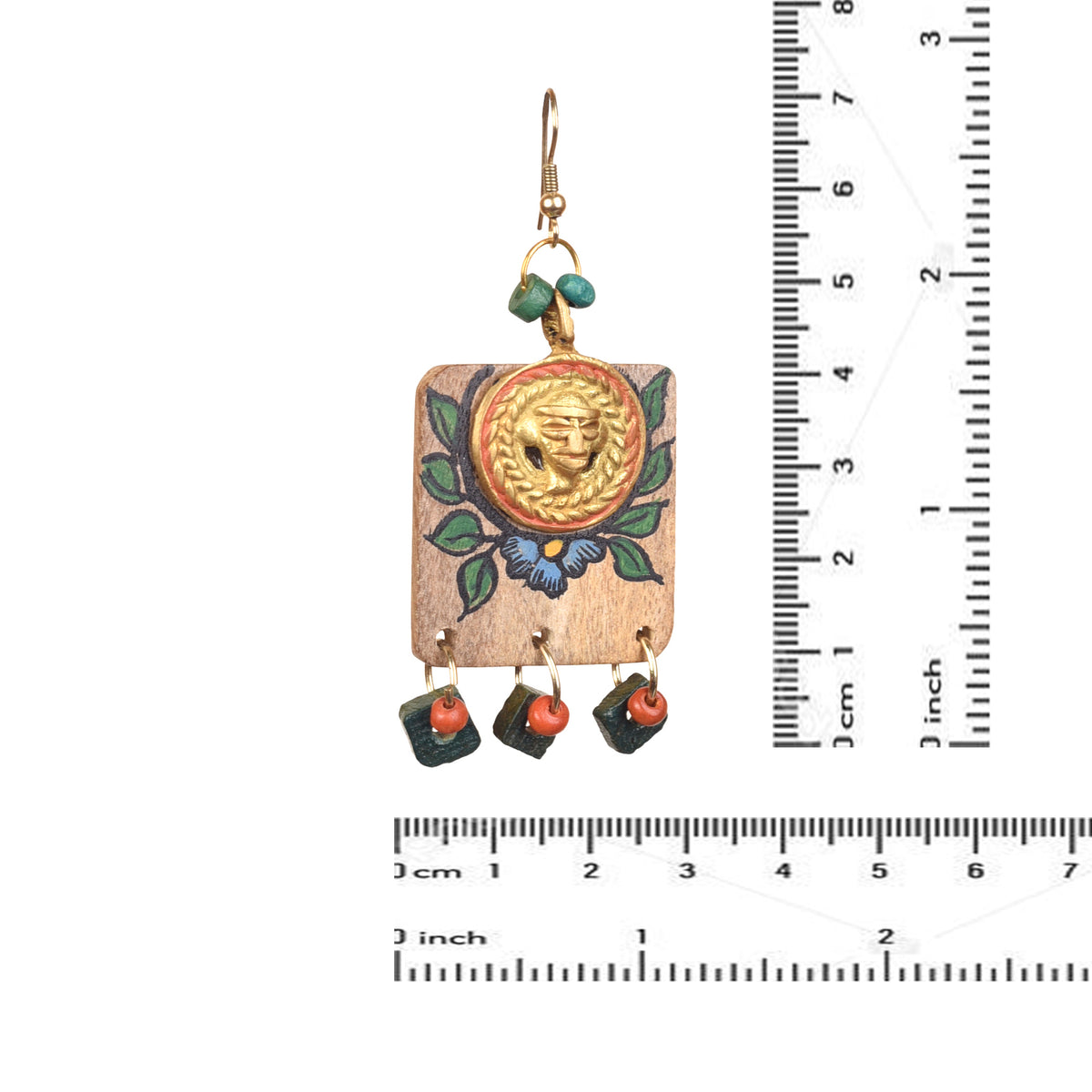 Butterfly-XI&#39; Handcrafted Tribal Wooden Earrings