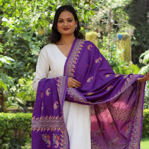 Kantha Work Dupattas