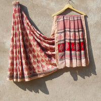 Bagh Block Print Natural Dyed Sarees of Madhya Pradesh