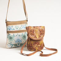 Crewel Embroidery Sling Bags