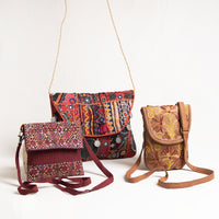 Hand Embroidered Sling Bags