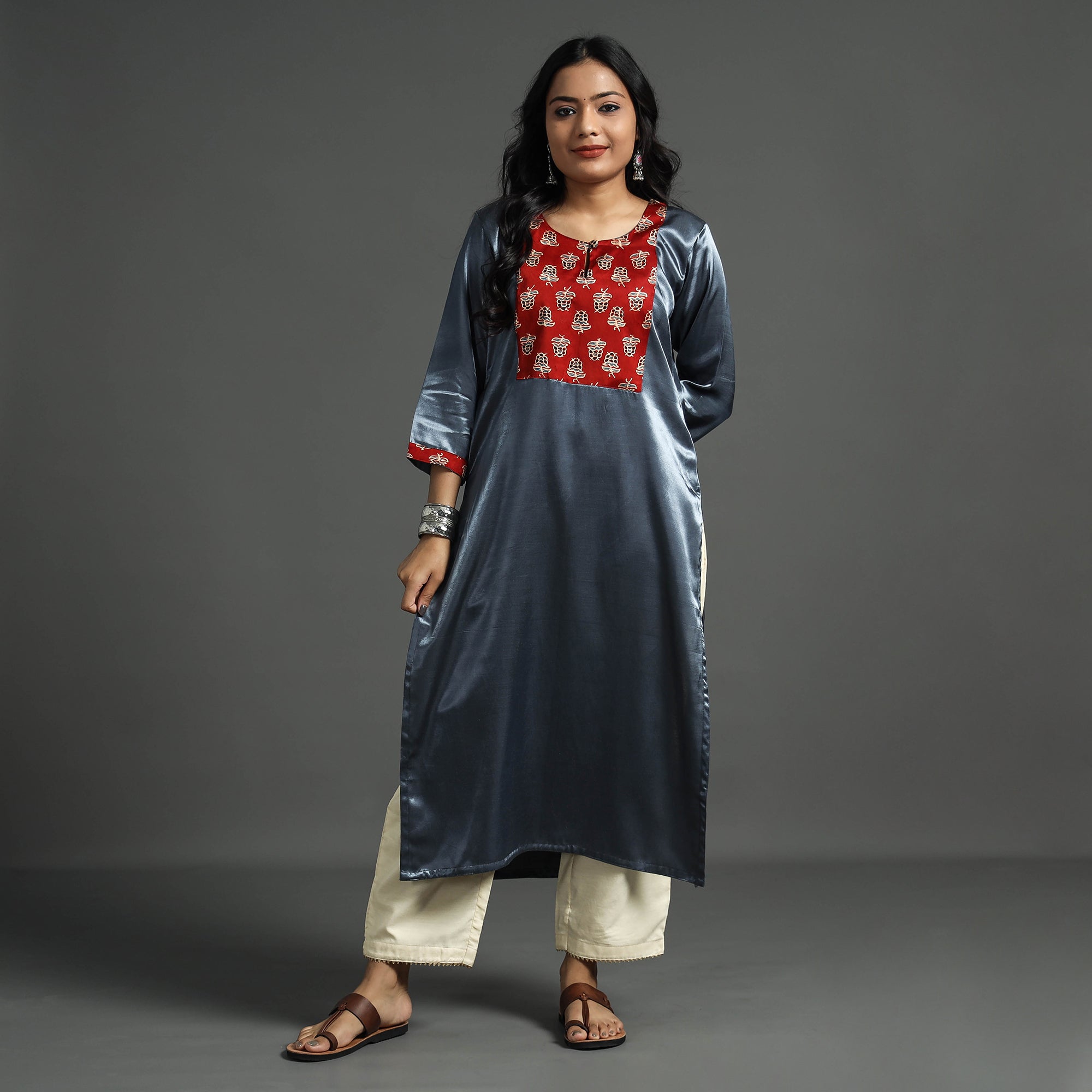 Mashru clearance silk kurtis