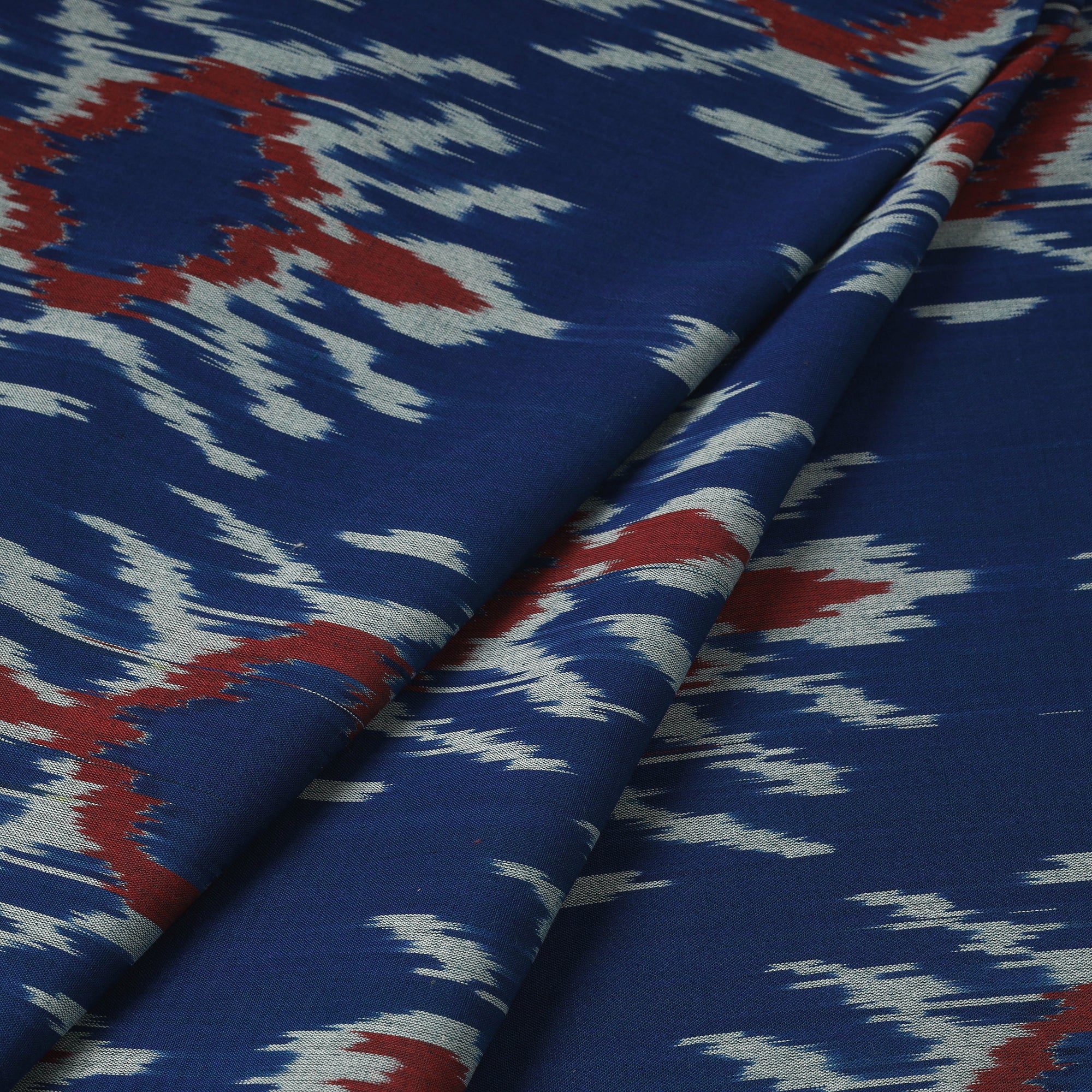 Brown - Cotton Pochampally Ikat Fabric 06