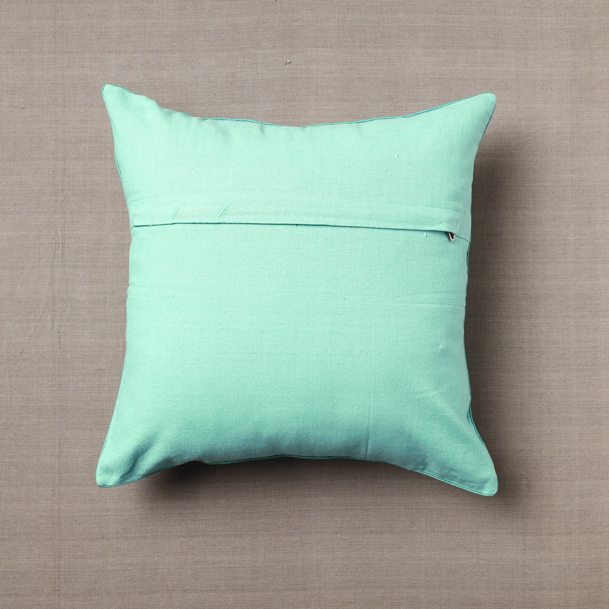 Soof Embroidery Cotton Cushion Cover (16 x 16 in)