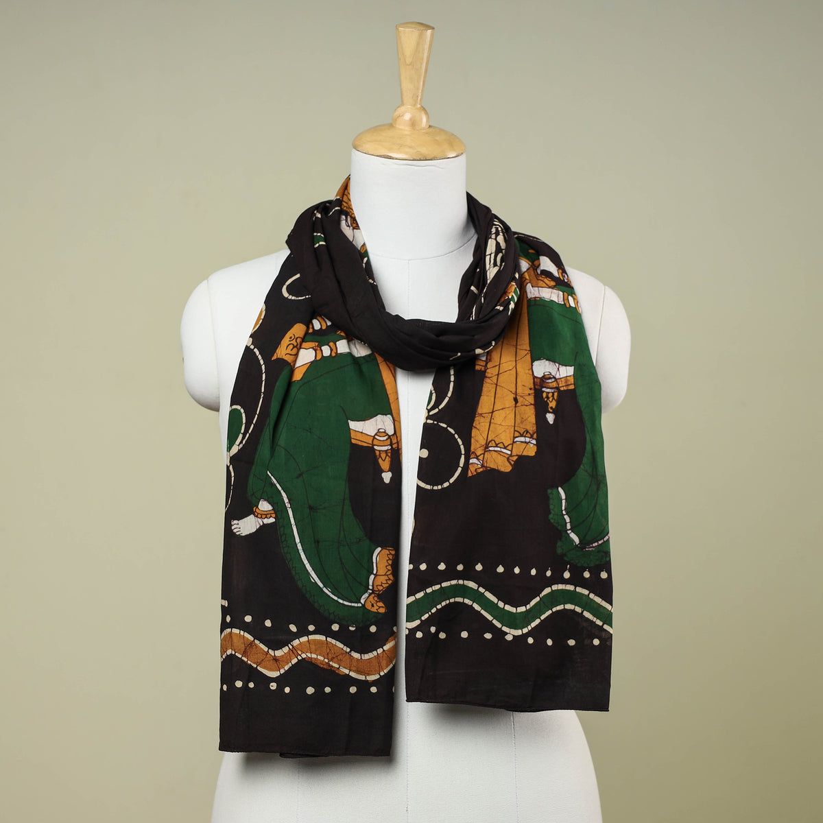 Hand Batik Printed Pure Cotton Stole