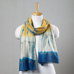 Shibori Tie-Dye Chanderi Silk Handloom Stole