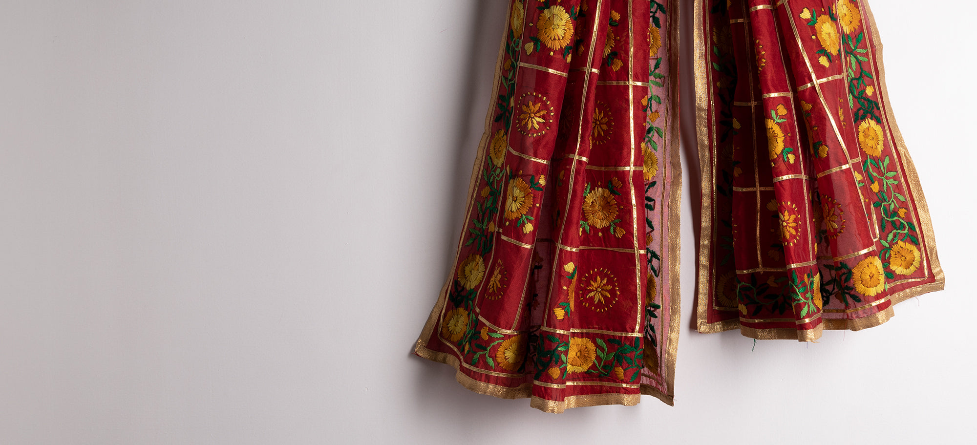 Punjabi phulkari deals suits online