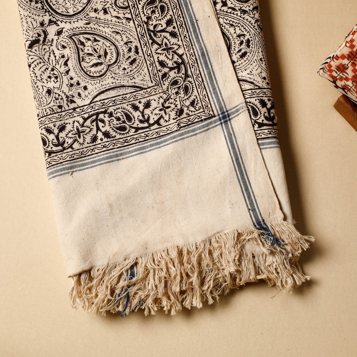 Pedana Kalamkari Block Printed Handloom Cotton Towel