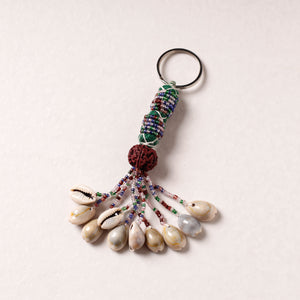 Patwa Bead & Seashell Work Handmade Keychain