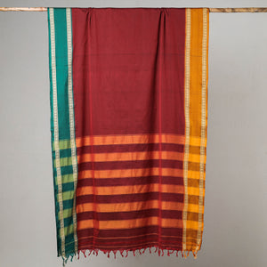 Traditional Narayanpet Mercerised Cotton Saree with Thread Border