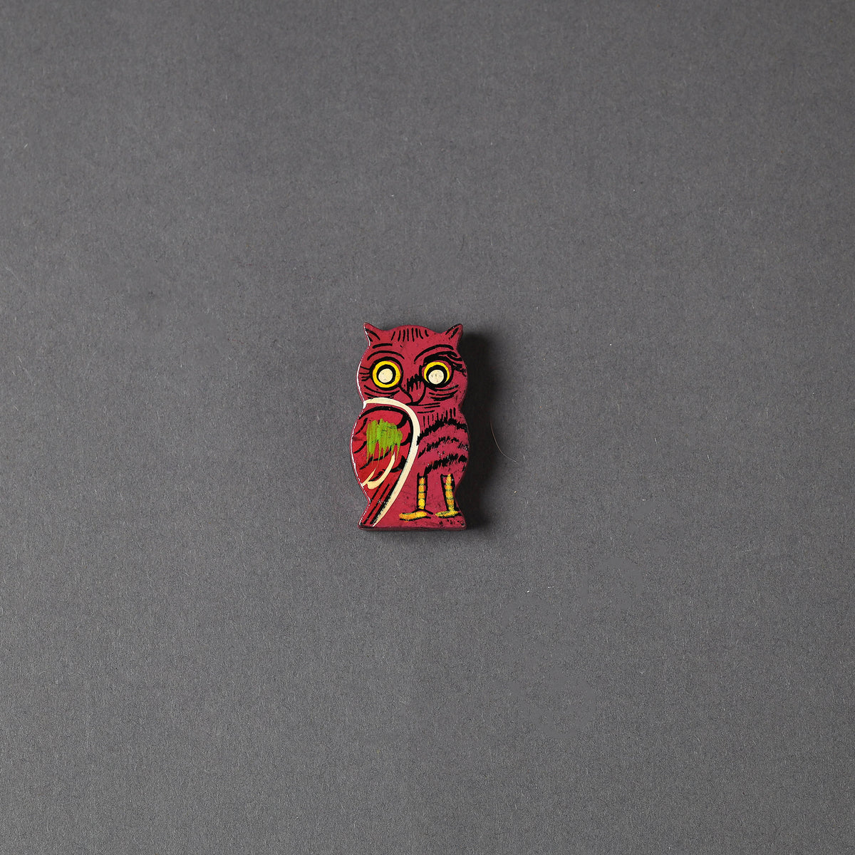 Owl - Handpainted Wooden Fridge Magnet (Small)
