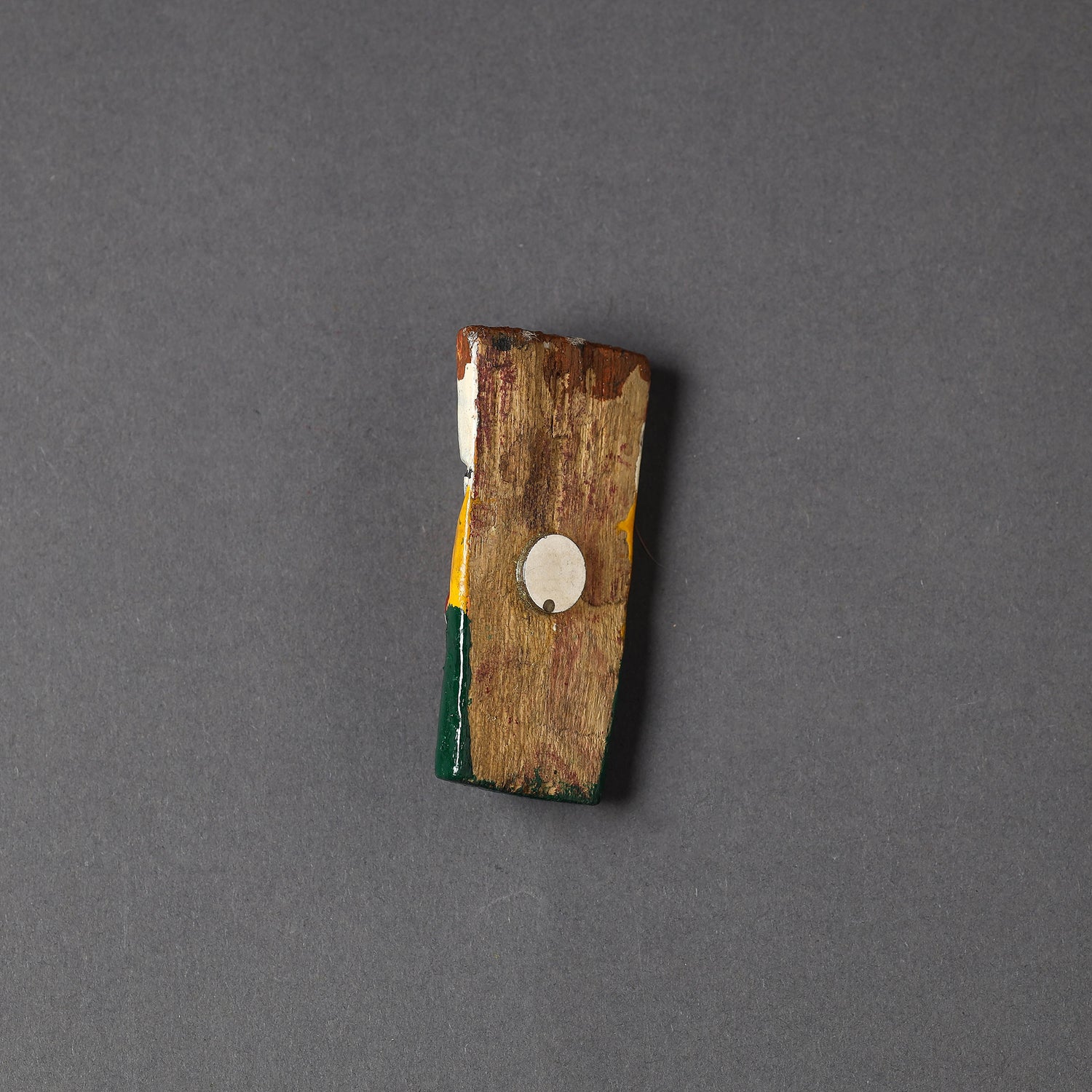 Tribal Mask - Rajasthani Handpainted Wooden Fridge Magnet