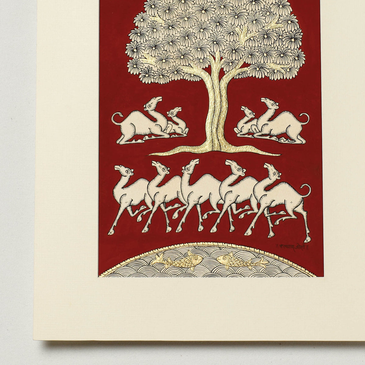 Traditional Phad Painting by Kalyan Joshi (10 x 7 in)