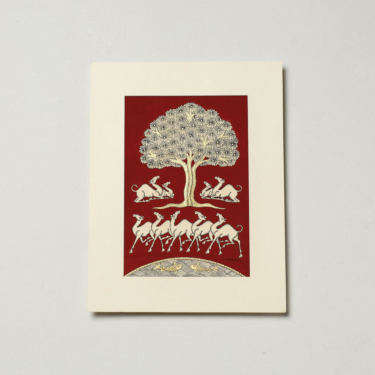Traditional Phad Painting by Kalyan Joshi (10 x 7 in)