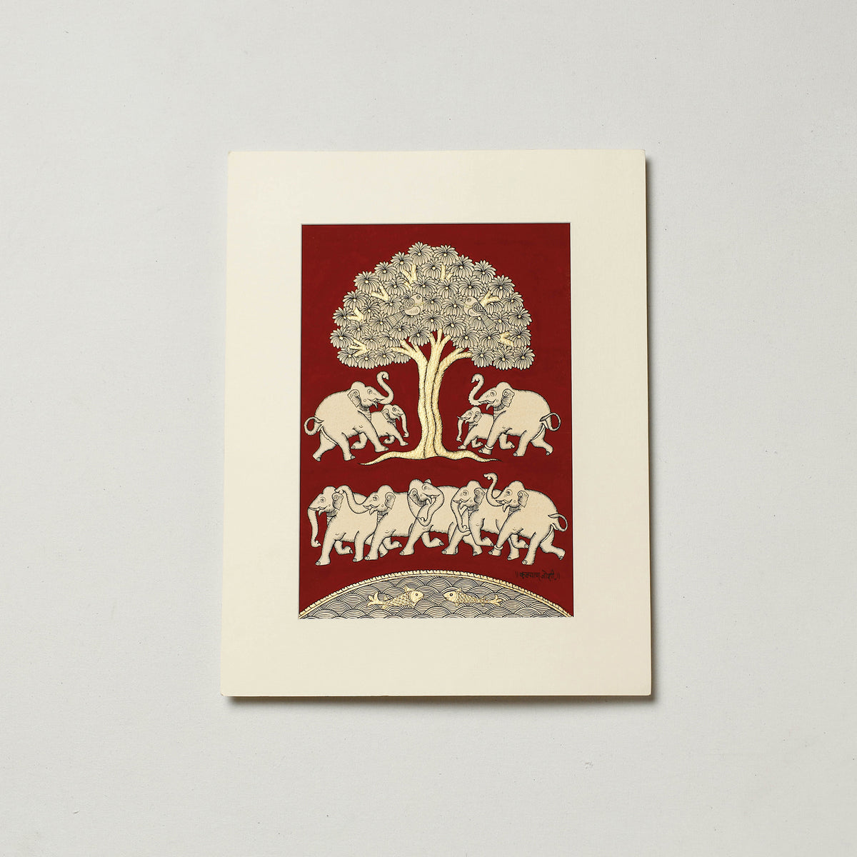 Traditional Phad Painting by Kalyan Joshi (10 x 7 in)