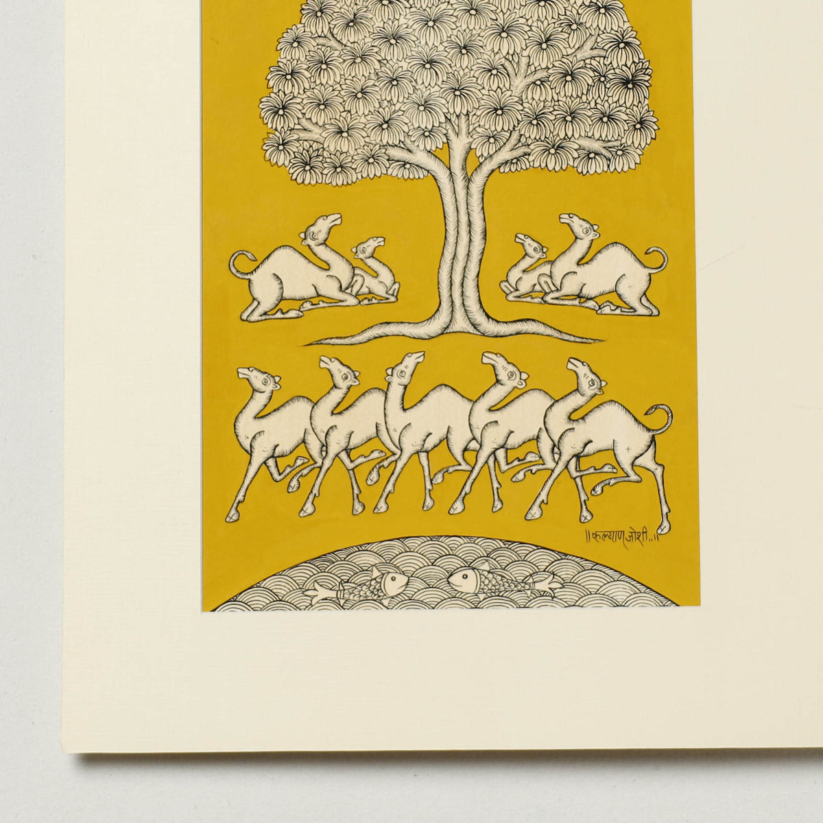Traditional Phad Painting by Kalyan Joshi (10 x 7 in)