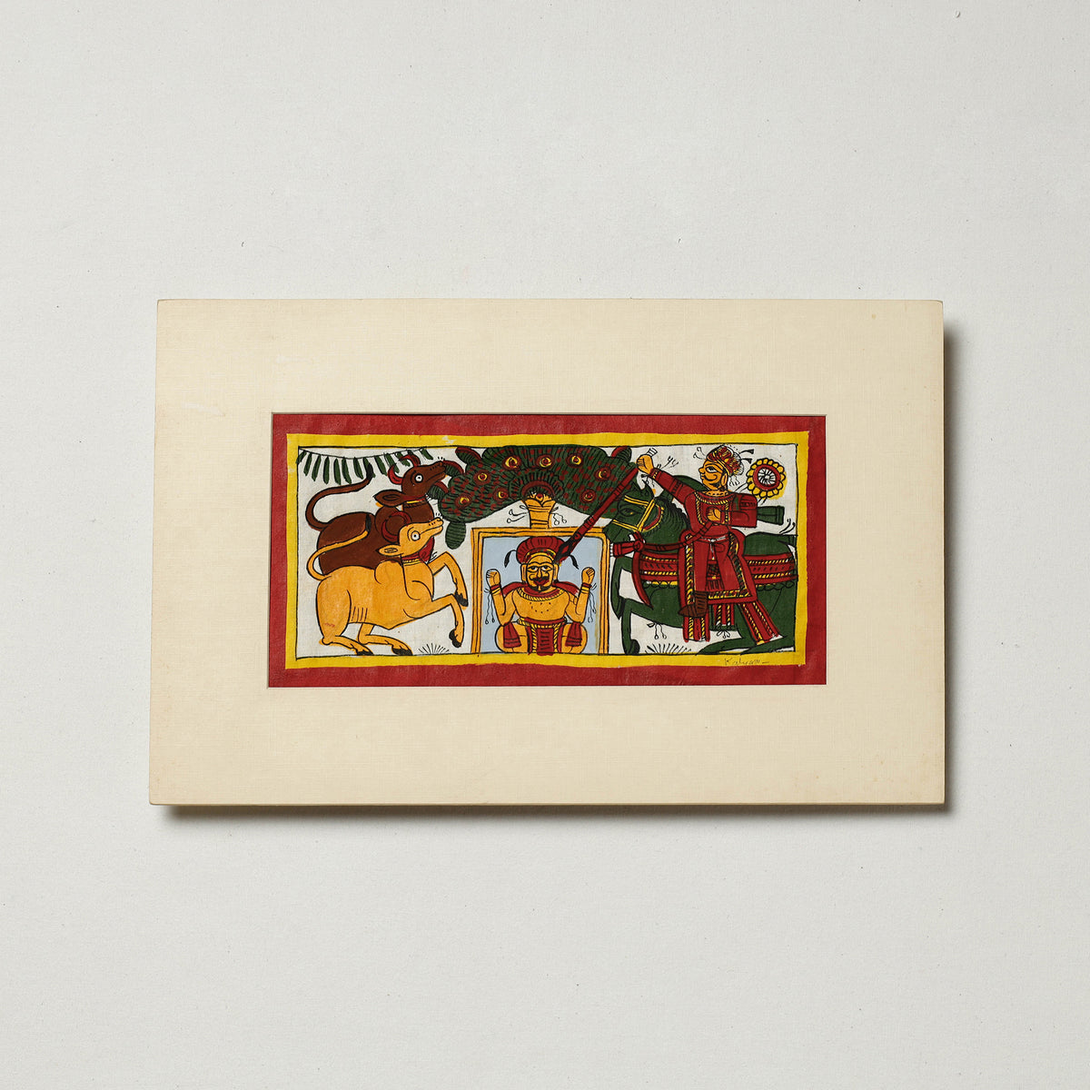 Traditional Phad Painting by Kalyan Joshi (5 x 9 in)