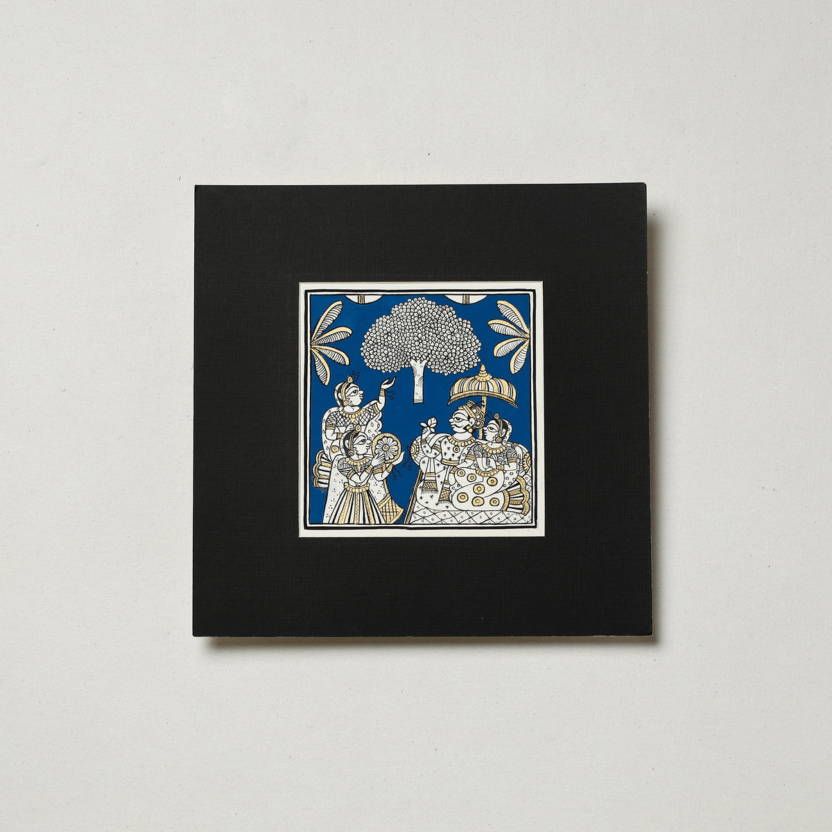 Traditional Phad Painting by Kalyan Joshi (5.5 x 5.5 in)
