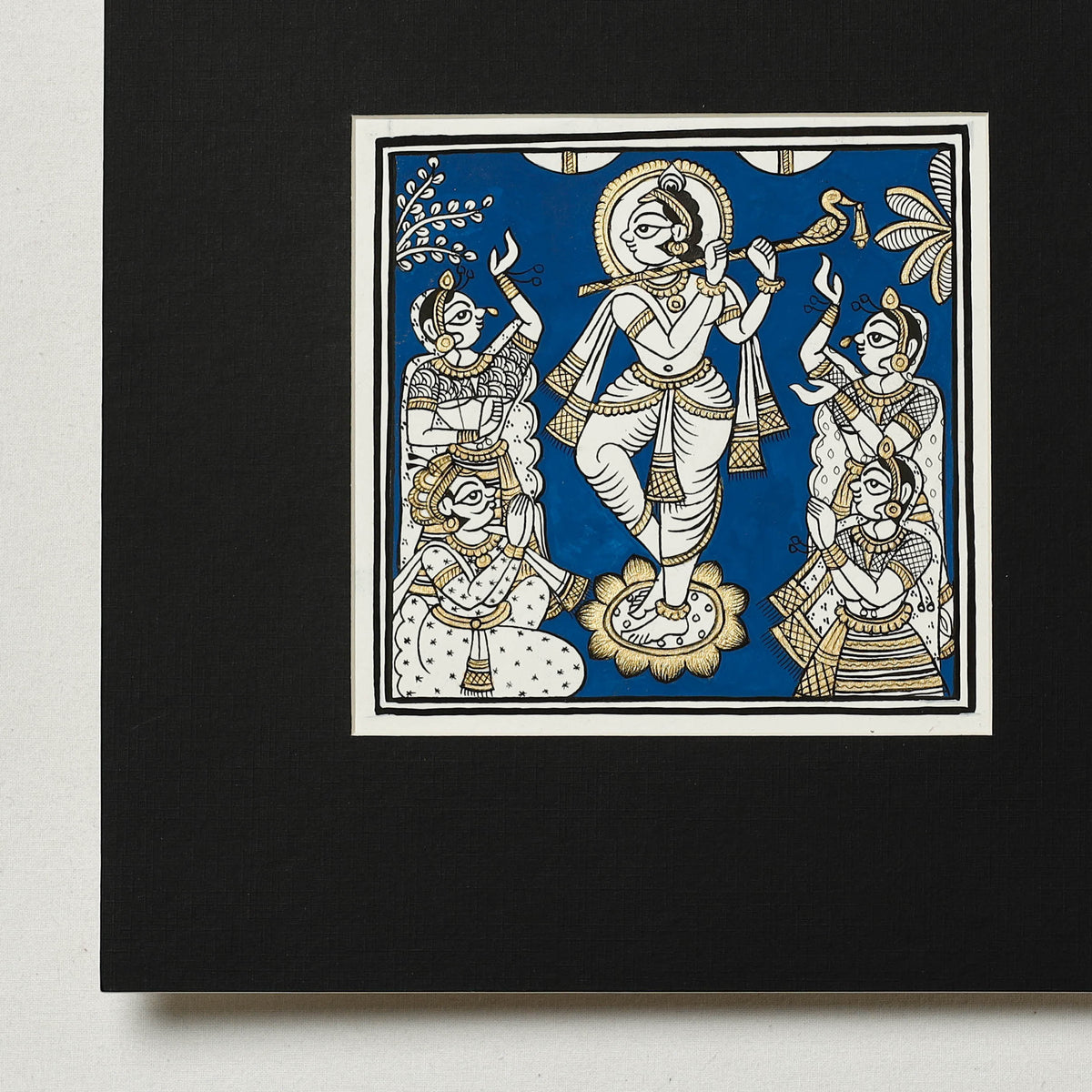 Traditional Phad Painting by Kalyan Joshi (5.5 x 5.5 in)