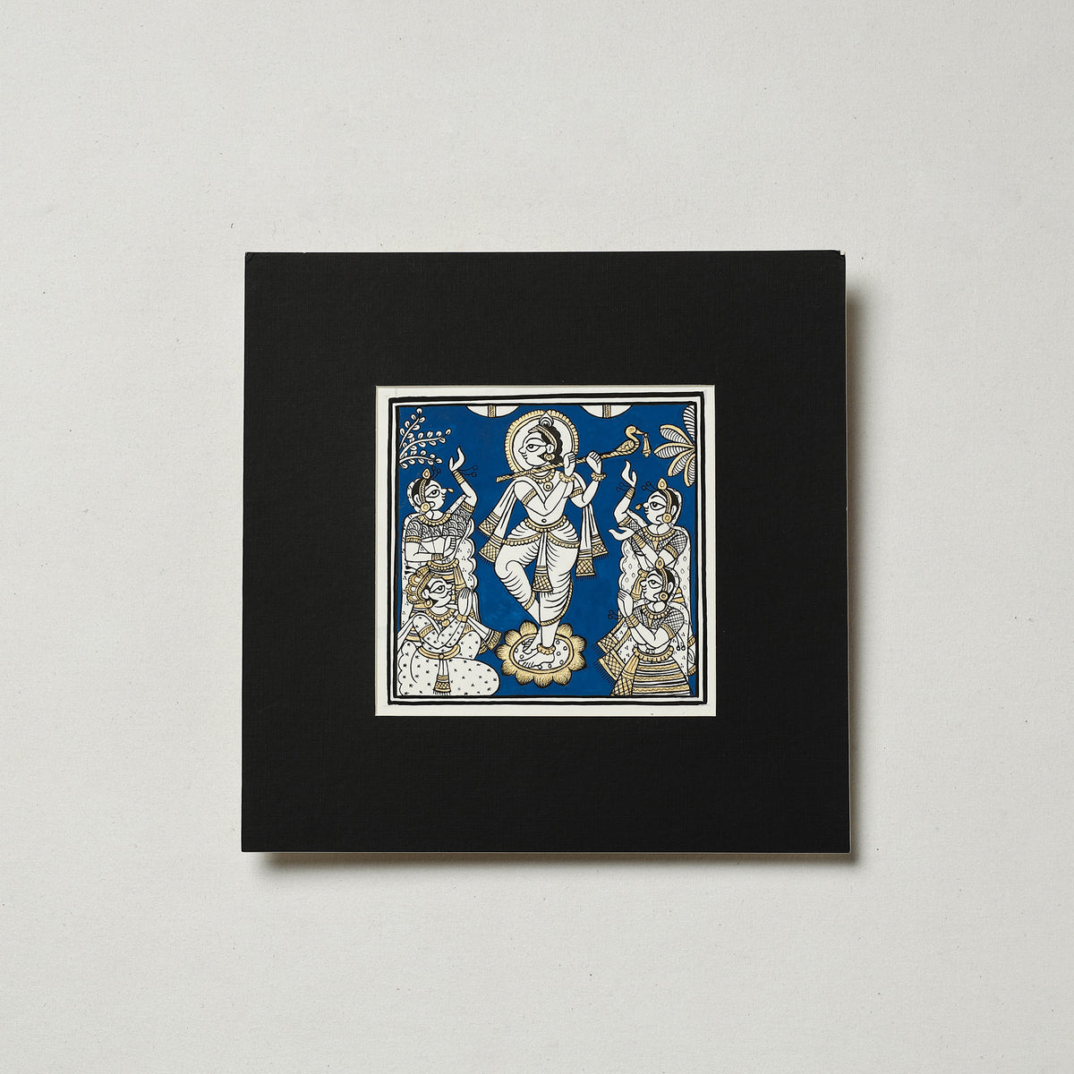 Traditional Phad Painting by Kalyan Joshi (5.5 x 5.5 in)