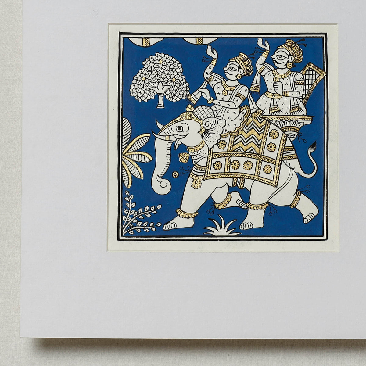 Traditional Phad Painting by Kalyan Joshi (5.5 x 5.5 in)