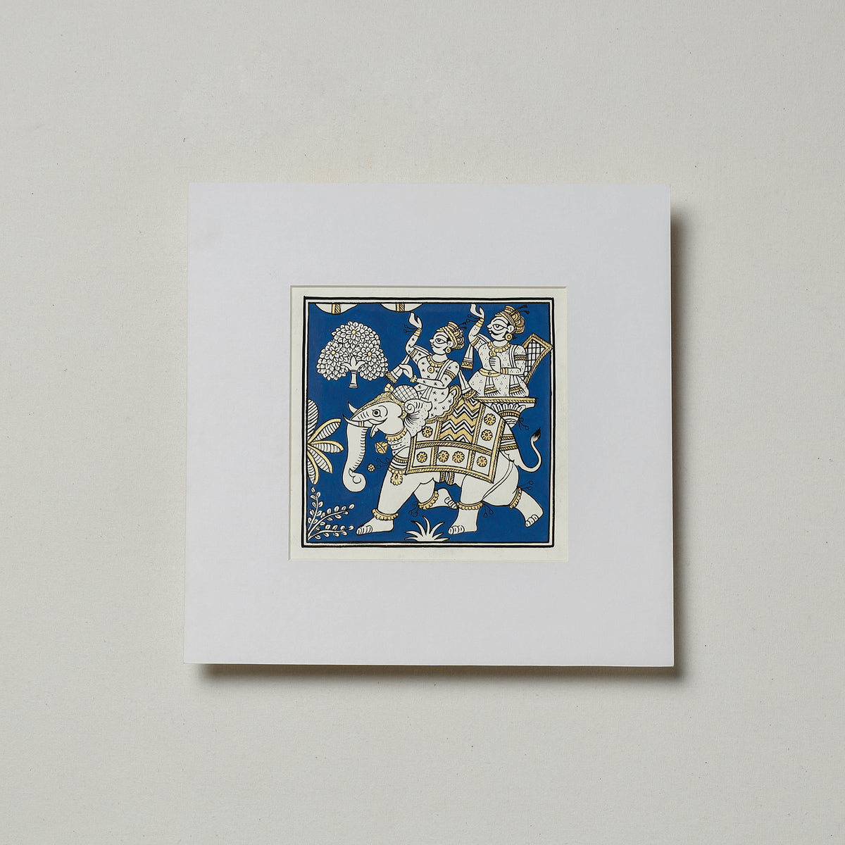 Traditional Phad Painting by Kalyan Joshi (5.5 x 5.5 in)