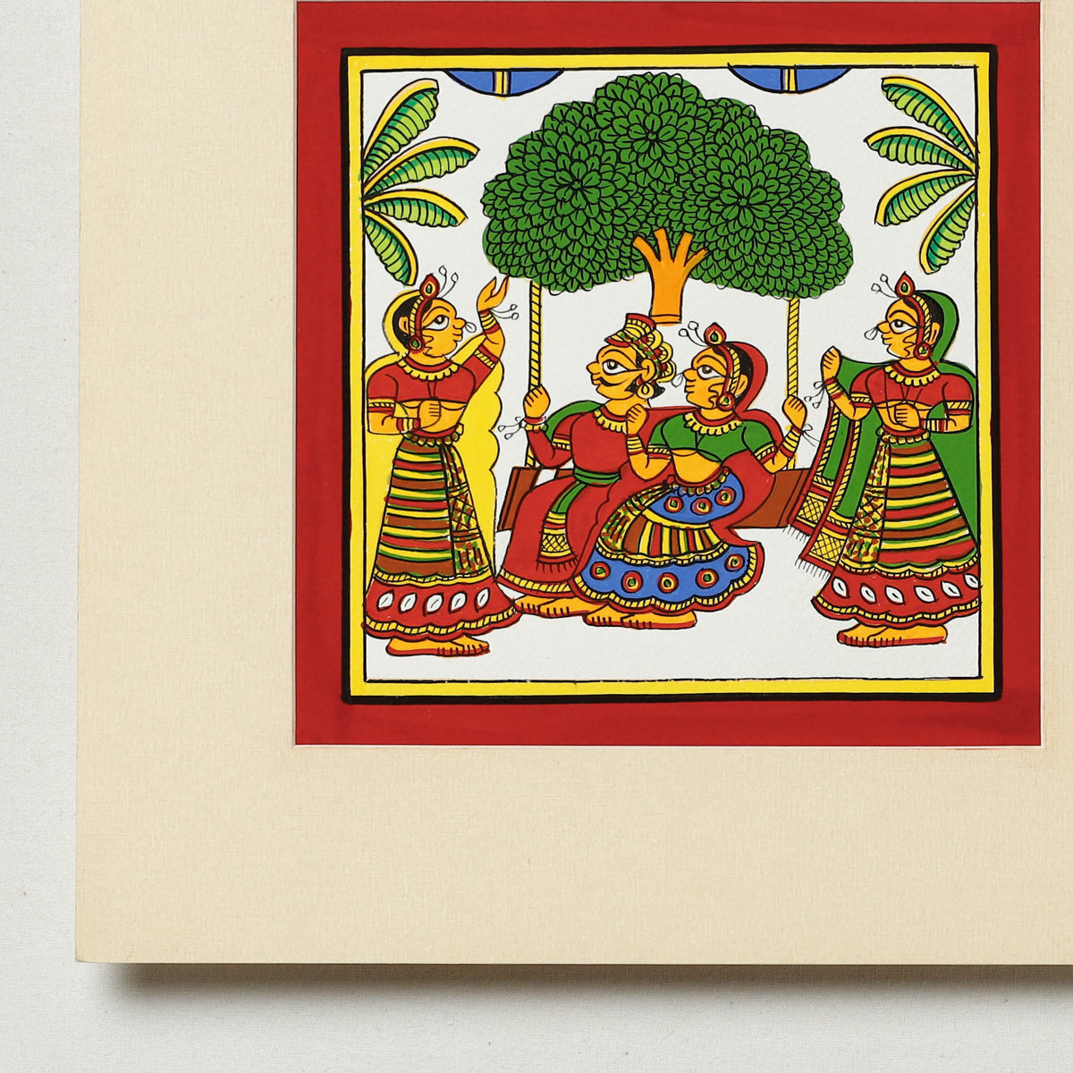 Traditional Phad Painting by Kalyan Joshi (6 x 6 in)