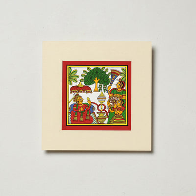 Traditional Phad Painting by Kalyan Joshi (6 x 6 in)