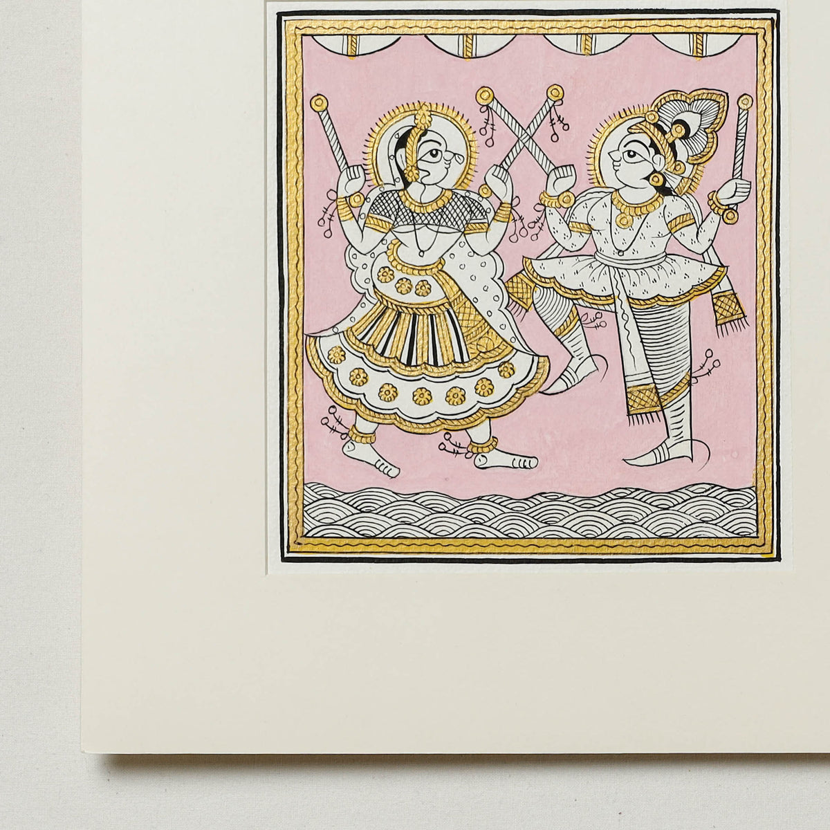 Traditional Phad Painting by Kalyan Joshi (6 x 6 in)