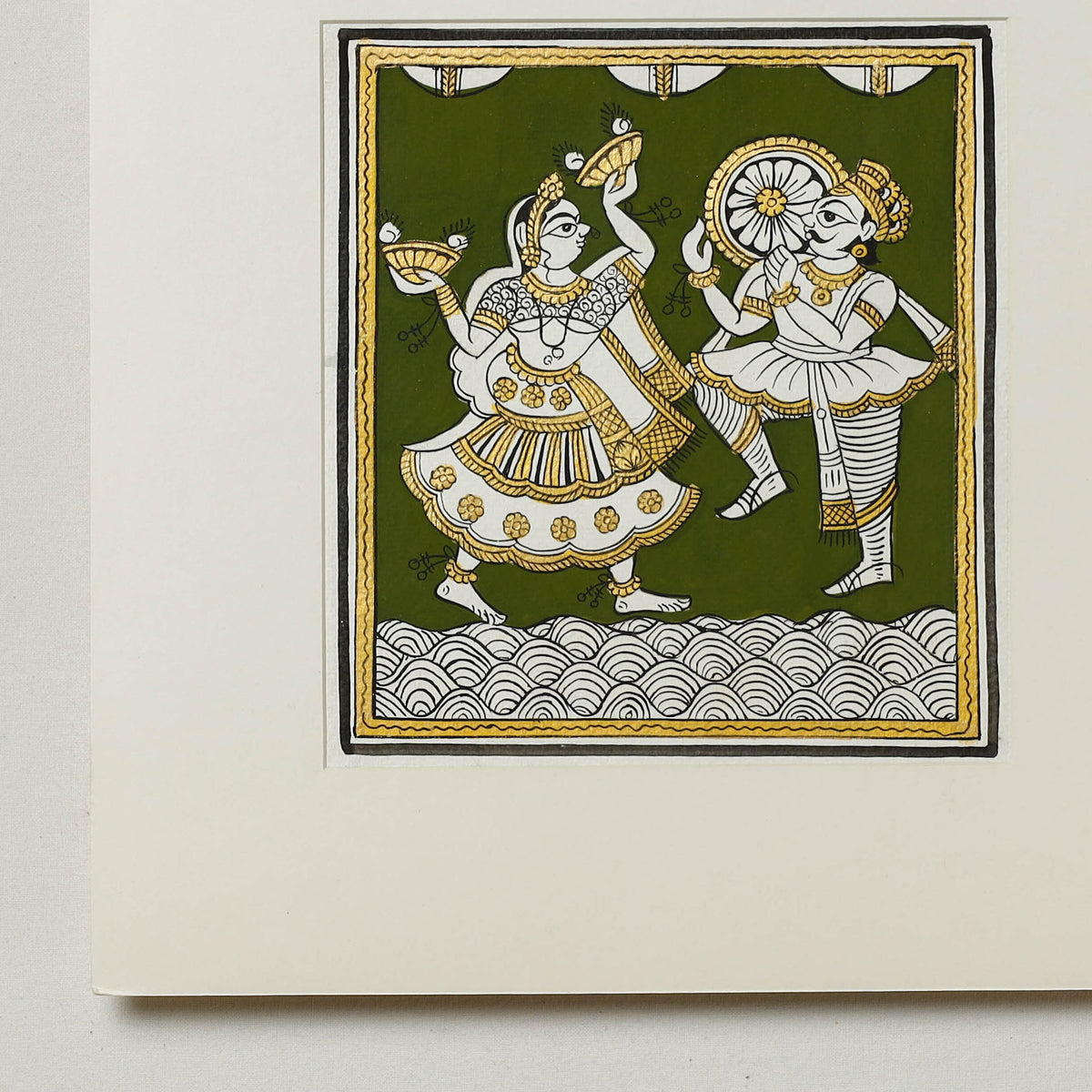 Traditional Phad Painting by Kalyan Joshi (6 x 6 in)