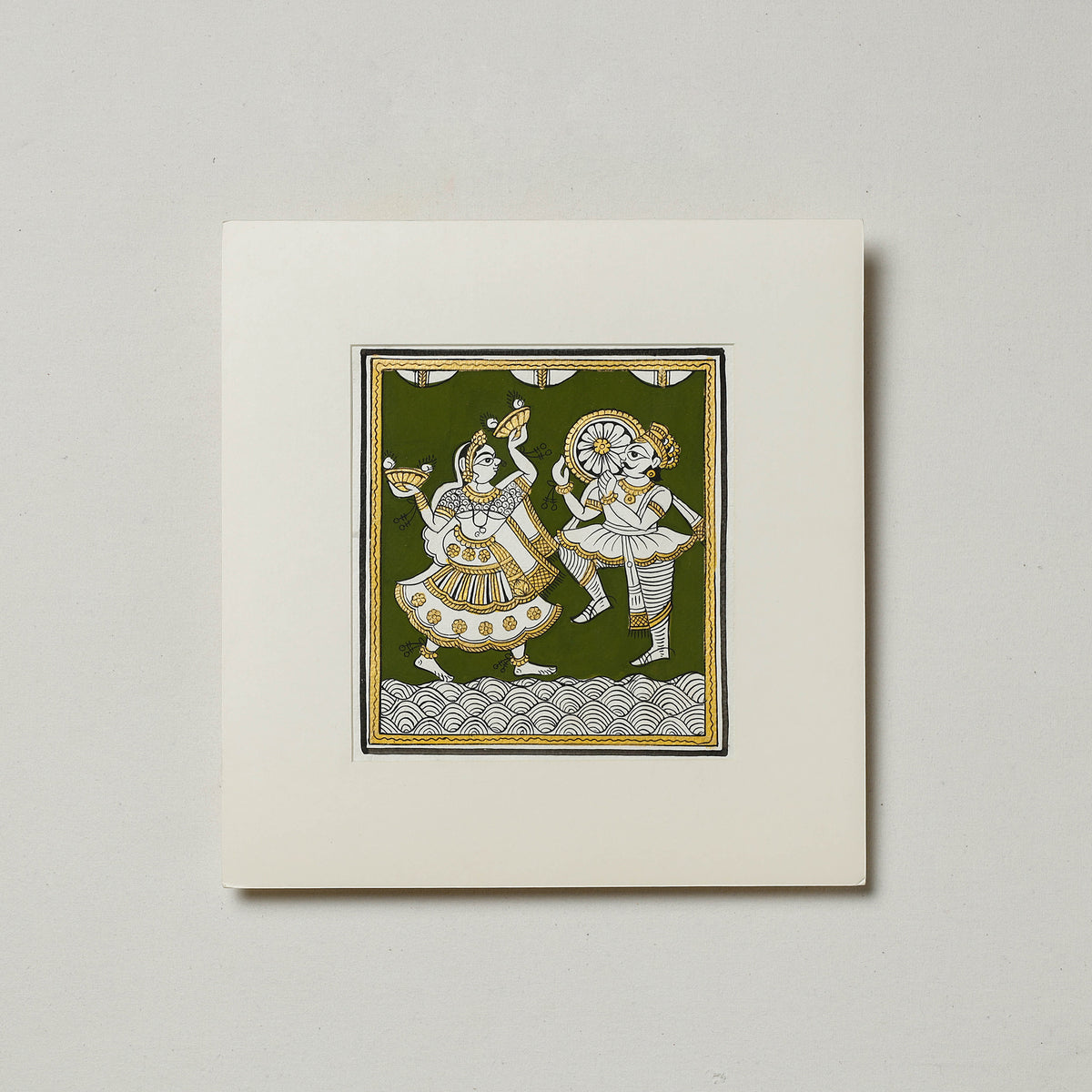 Traditional Phad Painting by Kalyan Joshi (6 x 6 in)