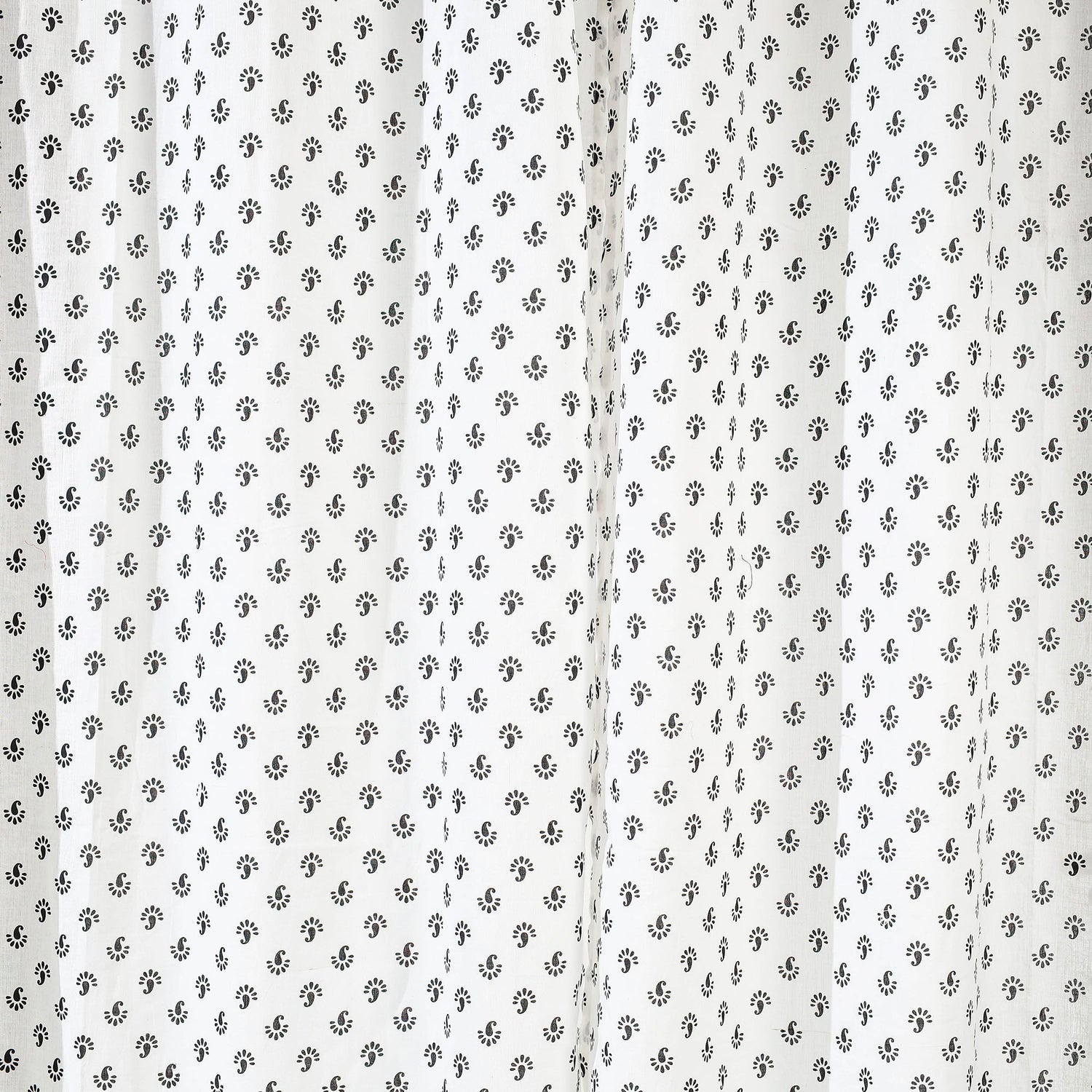 Hand Block Printed Cotton Door Curtain (7 x 3.5 Feet) (Single Piece)