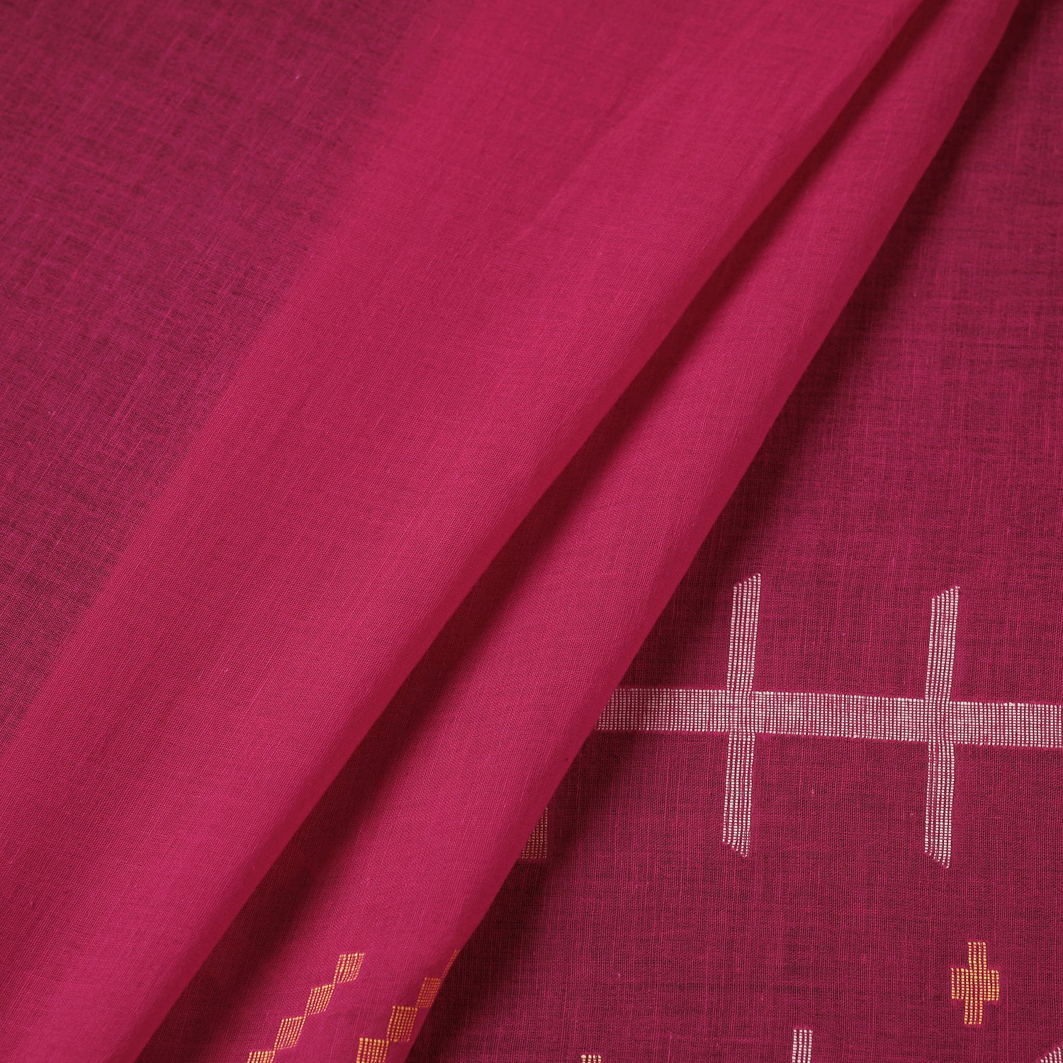 Bengal Jamdani Buti Handloom Cotton Fabric