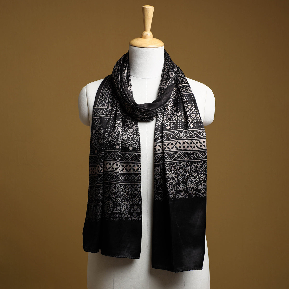 Kutch Printed Mashru Silk Stole