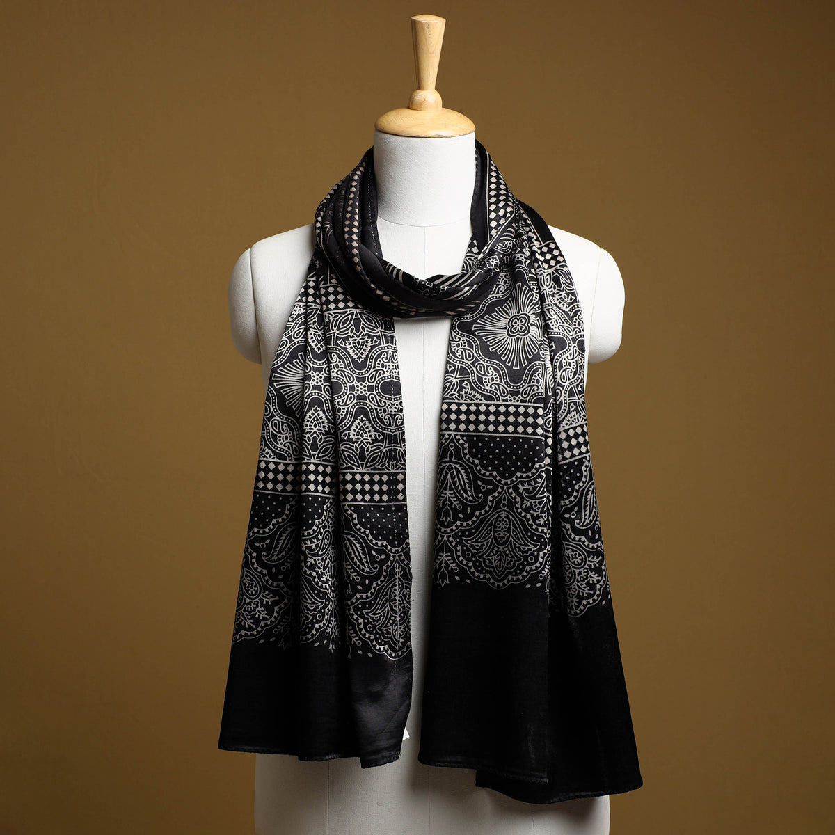 Kutch Printed Mashru Silk Stole