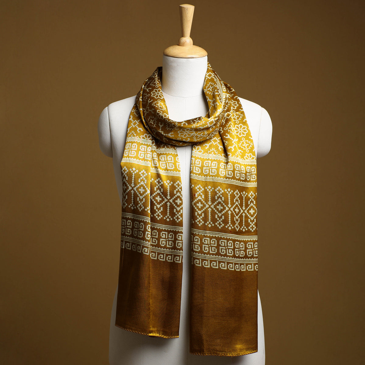 Kutch Printed Mashru Silk Stole