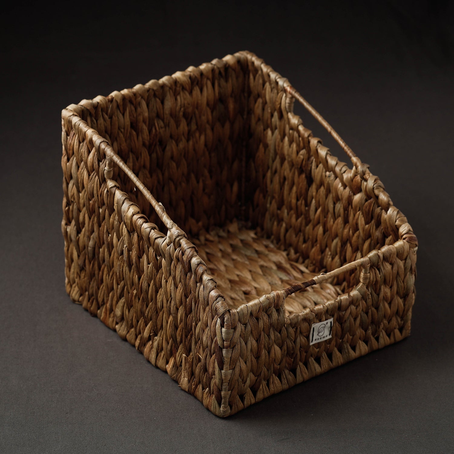 Handcrafted Organic Water Hyacinth Pantry Basket (10.5 x 8 in)