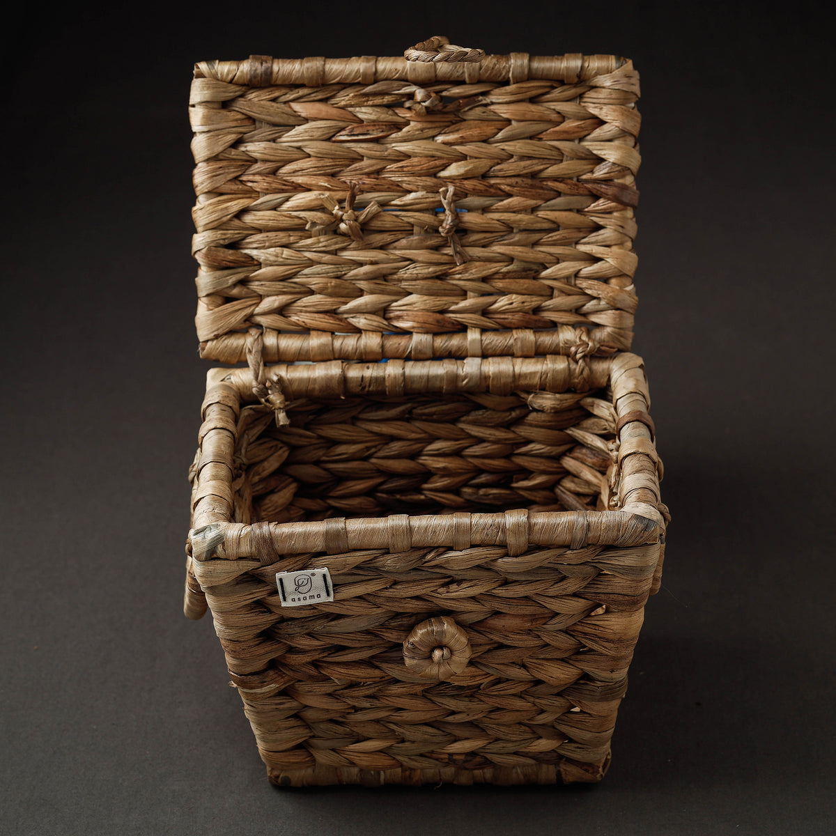 Handcrafted Organic Water Hyacinth Creel Basket (8.5 x 6 in)