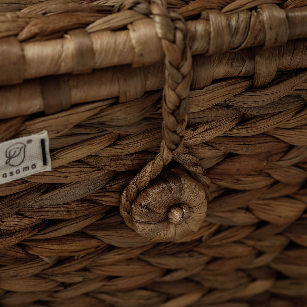 Handcrafted Organic Water Hyacinth Creel Basket (8.5 x 6 in)