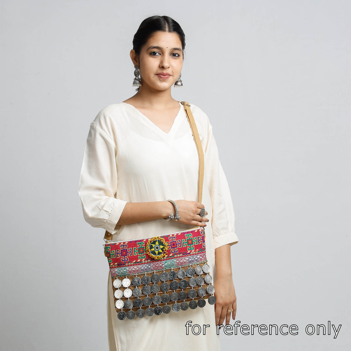 Banjara Vintage Embroidery Coin &amp; Bead Work Sling Bag