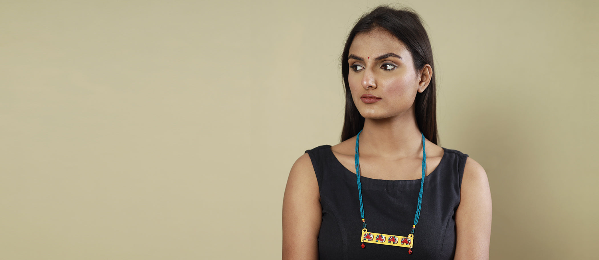 Madhubani Handpainted Necklaces - iTokri .